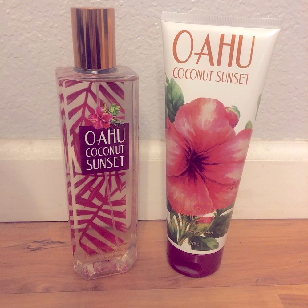 NEW Bath & Body Works Oahu Coconut Sunset Set
